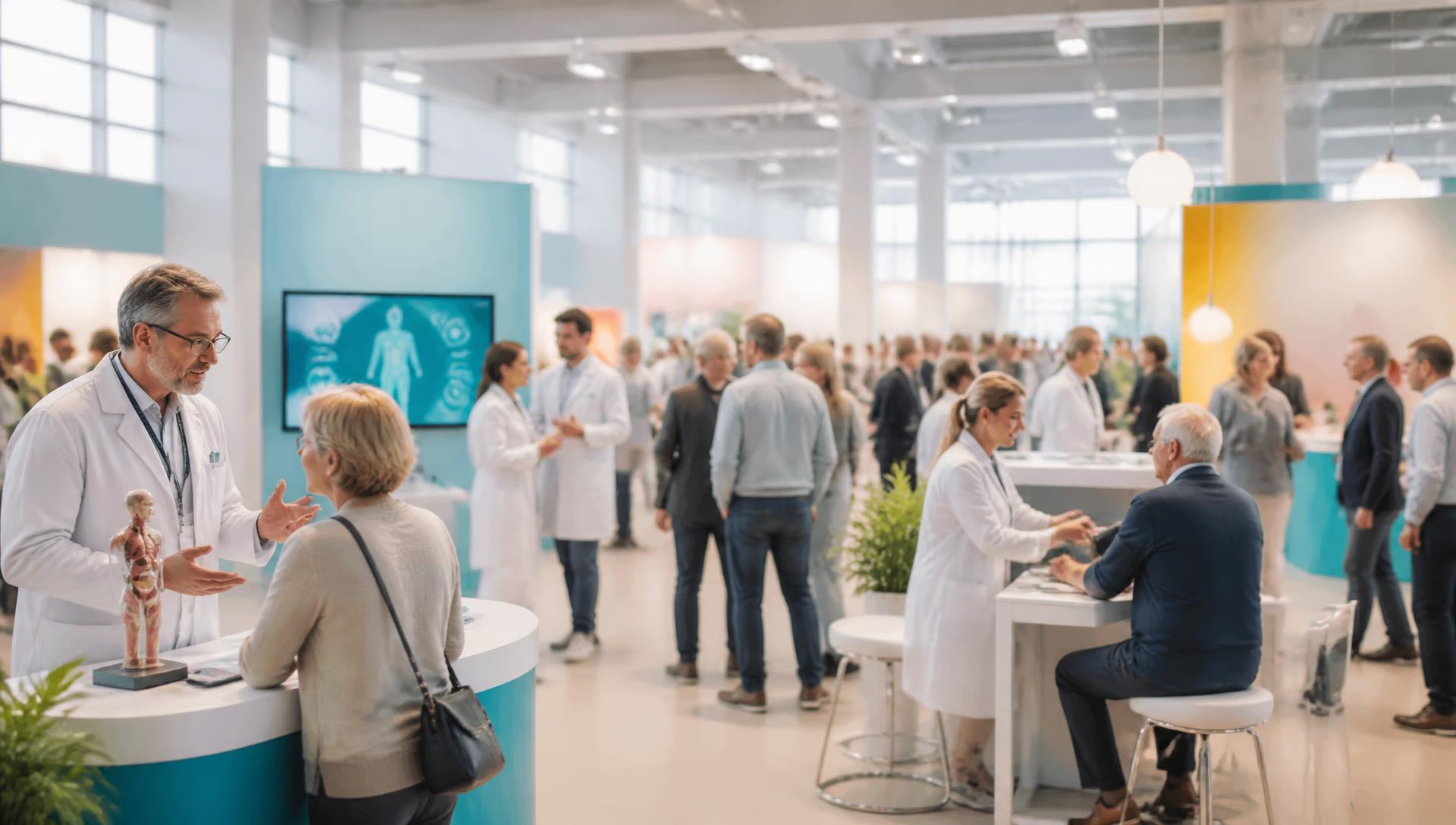 Besucherinnen und Besucher der Gesundheitsmesse Bochum im RuhrCongress
